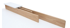 Skandinavischer Schreibtisch Holz und Weiß L 180 cm TOGARY